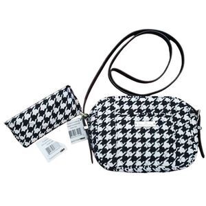 Vera Bradley Houndstooth purse w/ sunglasses case
